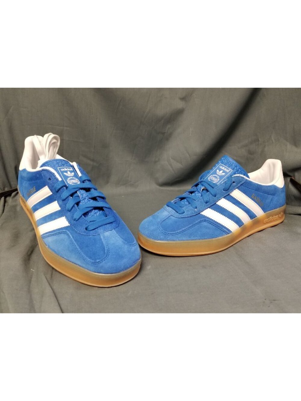 Adidas Gazelle Indoor Blue Bird Cloud White JI2061 Men's Size 7.5 NEW NO BOX!